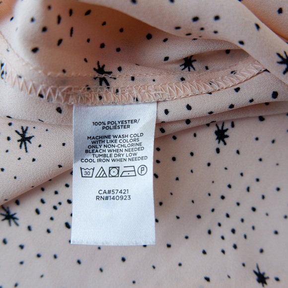 Loft Ruffle Collar Pink Patterned Blouse | M - Picture 5 of 5